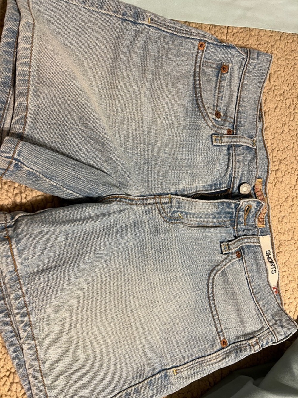 Levi's Light Blue Denim Shorts